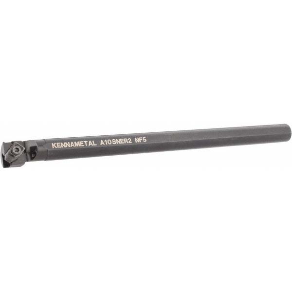 Kennametal Indexable Boring Bar: A08RSCLPR2, 15.24 mm Min Bore, Right Hand, 12.70 mm Shank Dia, -5 deg Lead, Steel - 1094671