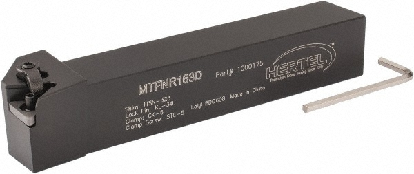 Hertel Indexable Turning Toolholder: MTFNL245D, Clamp & Screw - 1000162
