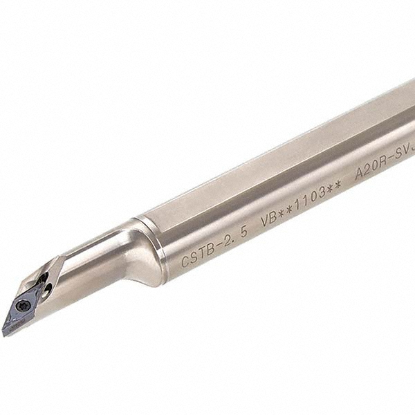 Tungaloy Indexable Boring Bar: A10-SCLCL3-D14, 7/8" Min Bore, 5/8" Shank Dia, 95 deg Lead, Steel - 6862382
