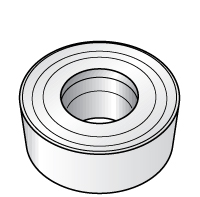 Kennametal Indexable Turning Toolholder: CRDPN203DV, Clamp - 3641594