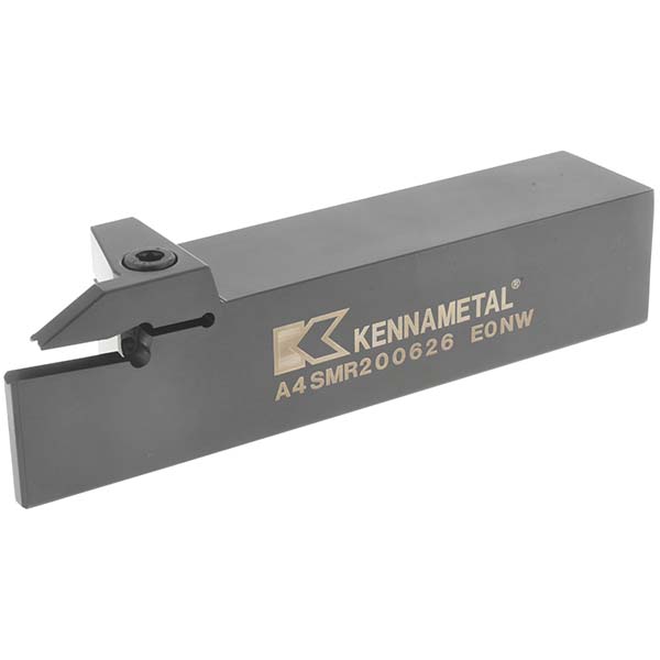 Kennametal Indexable Grooving-Cutoff Toolholder: A4SMR200522, 5 mm Min Groove Width, 22 mm Max Depth of Cut, Right Hand - 1957228