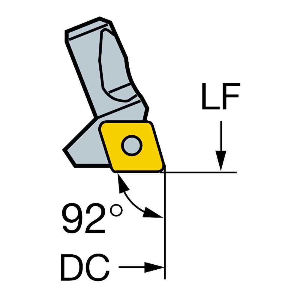 Komet Indexable Boring Cartridge: Right Hand, 1.929" Min Dia - 6787107100