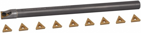 Everede Tool 1, 1-1/2, 1-1/4" Max Bore, 0.27" Min Bore Smallest Bar, 0.36" Min Bore Largest Bar, Steel Indexable Boring Bar Set - 02443