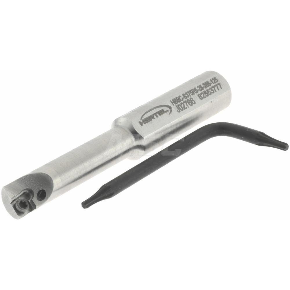 Hertel Indexable Boring Bar: HBBC-S375R5-25-285-125, 0.2850" Min Bore, Right Hand, Steel - H59868232