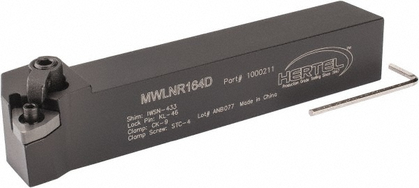 Ceratizit Indexable Boring Bar: S20U MWLNR 4, 1.5300" Min Bore, 95 deg Lead, Steel - 7871642030