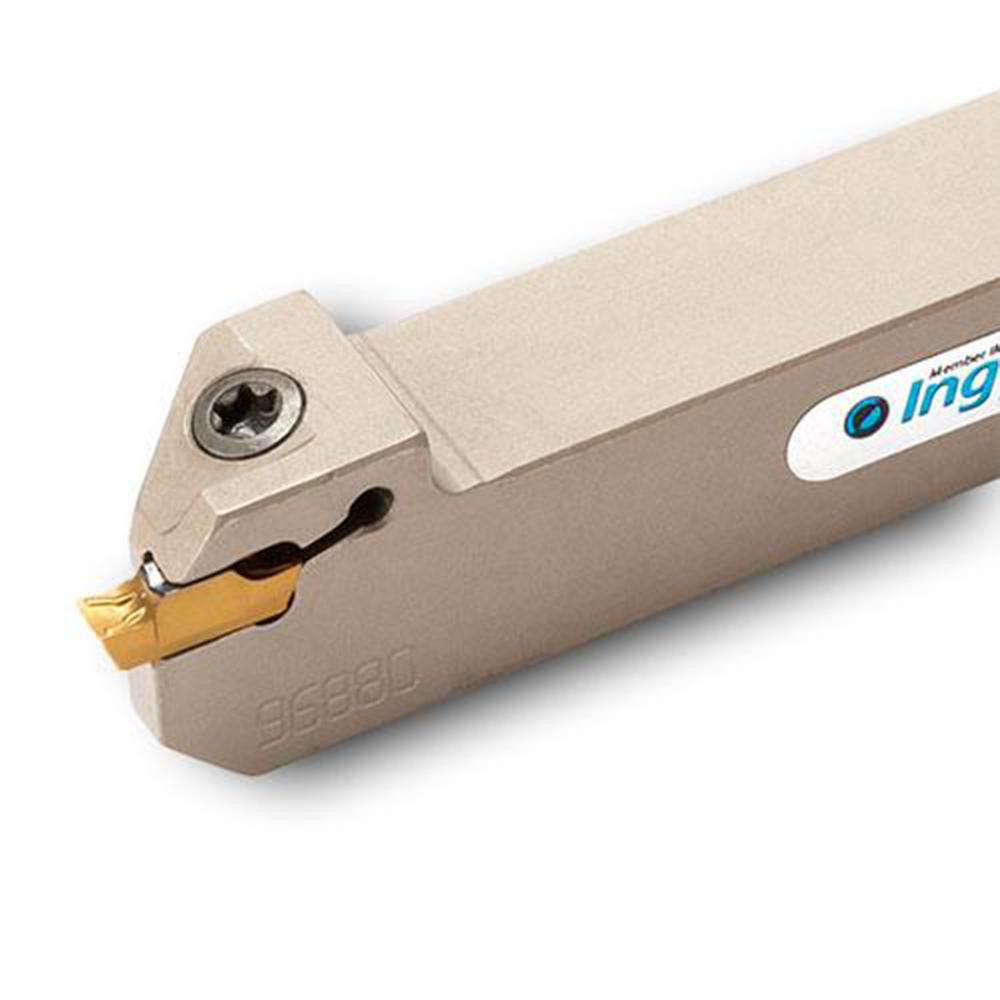Ingersoll Cutting Tools Indexable Grooving Toolholder: TGSFR9.5-3T2, 0.158" Max Workpiece Dia - 6108230