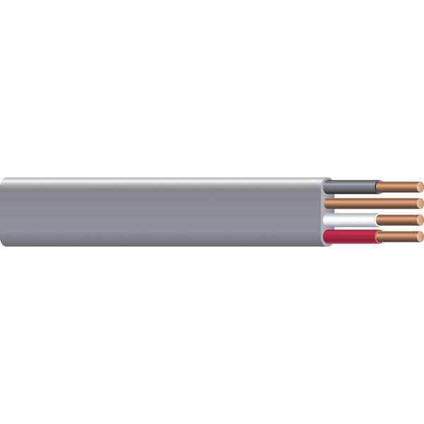 Romex UF-B, Non-Metallic Underground Feeder Cable, Copper, 10 AWG, 3C with Ground, Gray, Solid, 250 ft - 13059155
