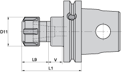 Kennametal Modular Turning & Profiling Head: Size KM63, 125 mm Head Length, Internal, Right Hand - 2231271