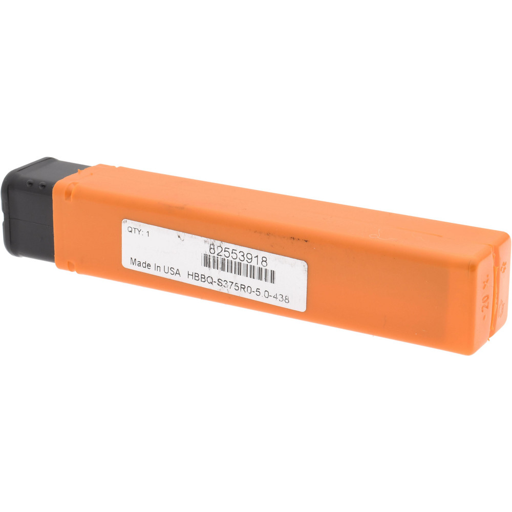 Hertel Indexable Boring Bar: HBBQ-S375R0-5.0-438, 0.4380" Min Bore, Right Hand, Steel - H59869883
