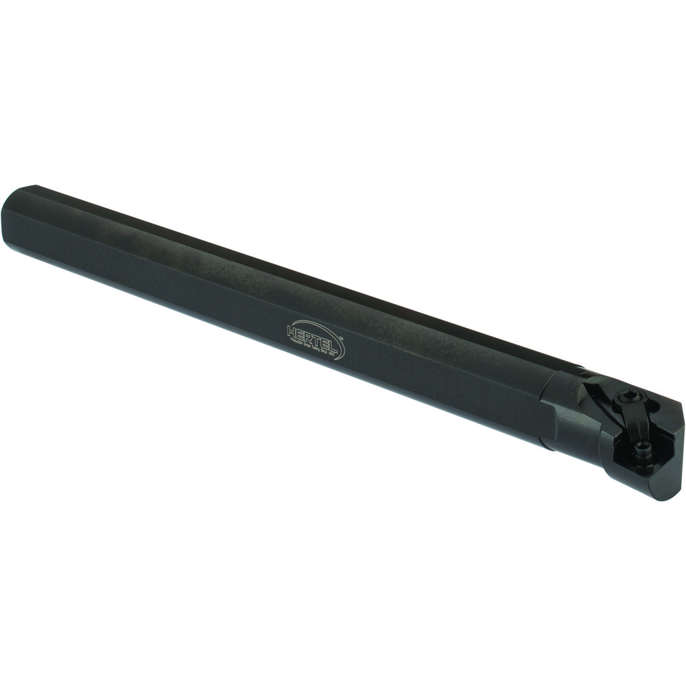 Hertel Indexable Boring Bar: A20MCLNR4 1-1/4", 1.4700" Min Bore, Right Hand, -5 deg Lead, Steel - 7000016