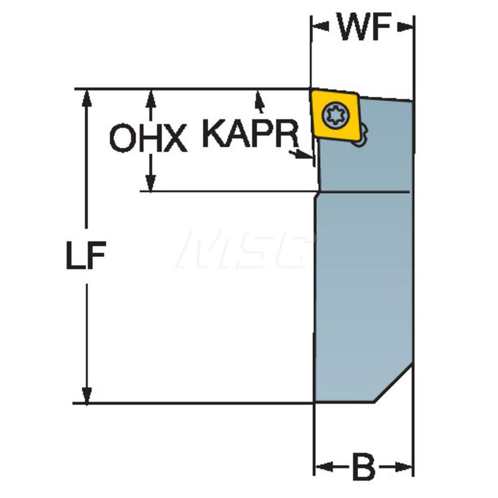 Sandvik Coromant Indexable Turning Toolholder: QS-SCLCR 103X, Screw - 5738141
