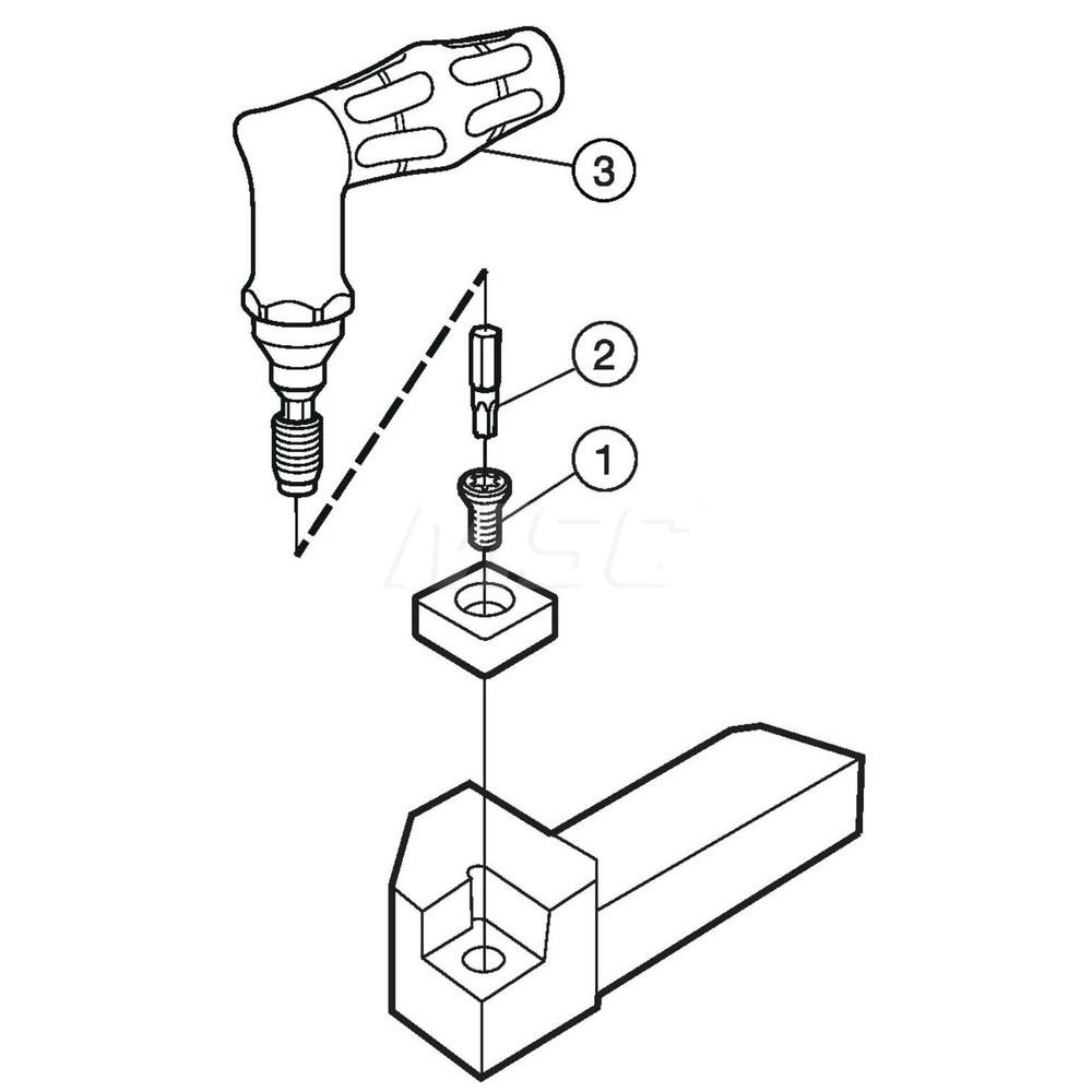 Sandvik Coromant Indexable Turning Toolholder: QS-SCLCR 103X, Screw - 5738141