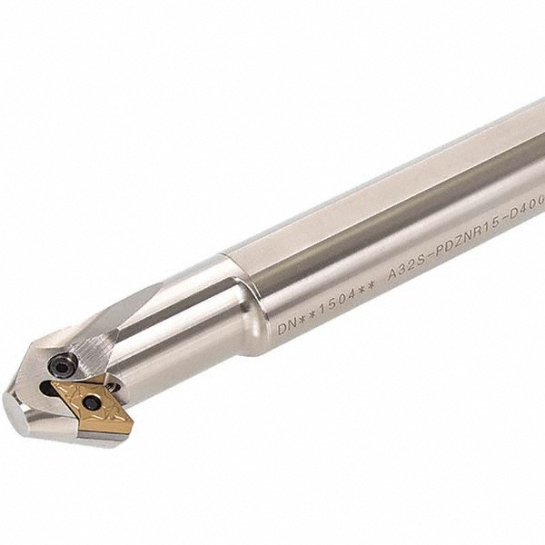 Tungaloy Indexable Boring Bar: A32S-PDZNR15-D400, 40.00 mm Min Bore, Right Hand, 32.00 mm Shank Dia, 93 deg Lead, Steel (Shank) - 6855924