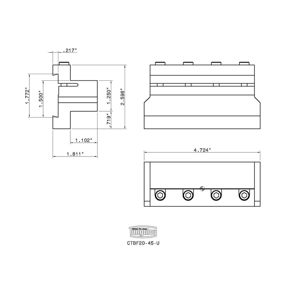 Tungaloy Indexable Boring Bar: A32S-PDZNR15-D400, 40.00 mm Min Bore, Right Hand, 32.00 mm Shank Dia, 93 deg Lead, Steel (Shank) - 6855924