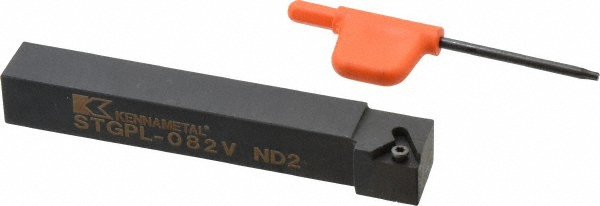 Kennametal Indexable Turning Toolholder: STGPR082V, Screw - 1095589