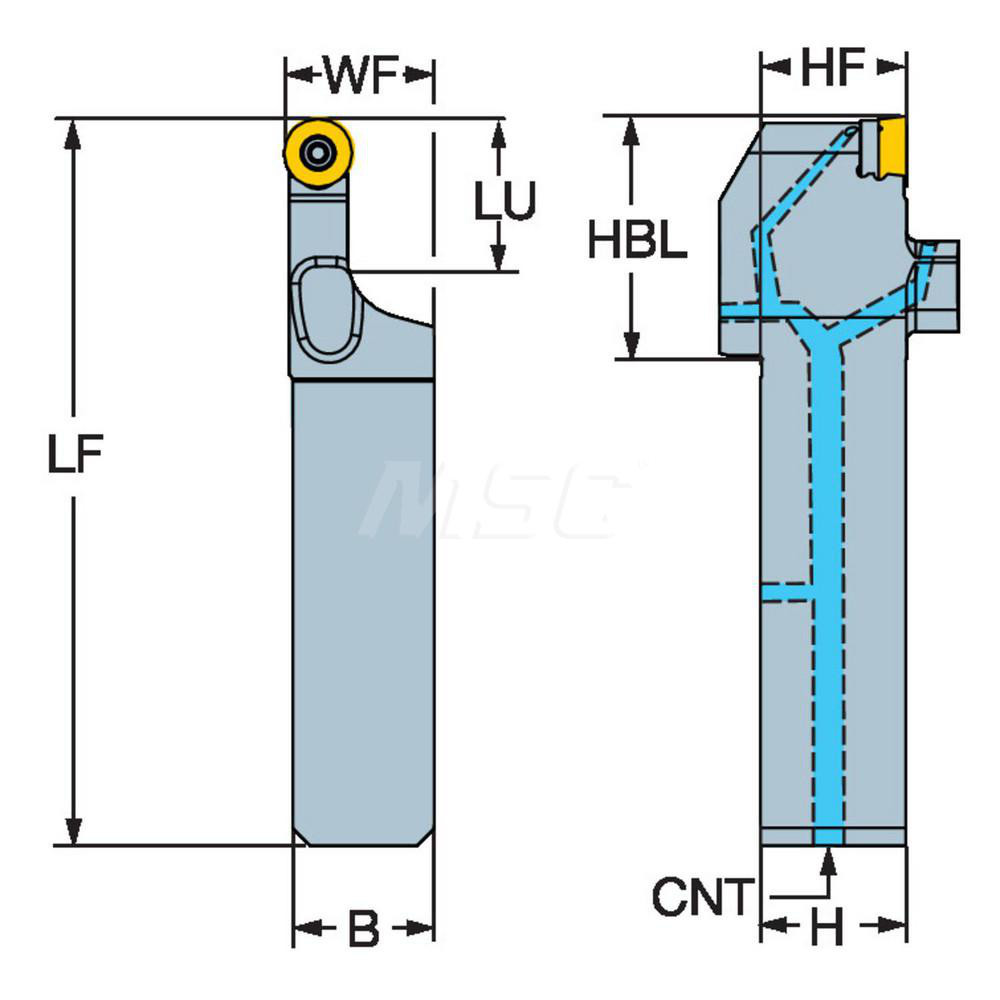 Sandvik Coromant Indexable Turning Toolholder: QS-SRDCL-16-35-16XC, Screw & Clamp - 7960763