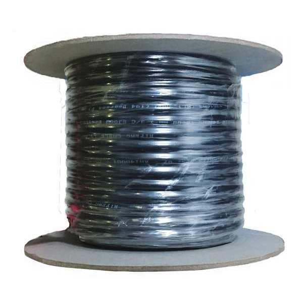 Zoro Select Portable Cord, 14 AWG, 3 Conductors, 100 ft, SJOOW, Stranded Design, CPE Rubber Jacket, Black - 3045300361
