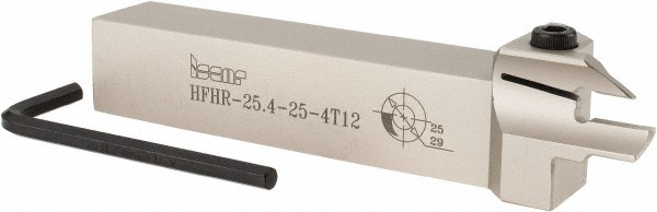 Ingersoll Cutting Tools Indexable Grooving Toolholder: TTER12.7-24-1.4SH, 0.94" Max Workpiece Dia - 6163653