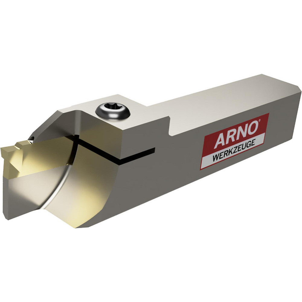 Arno Indexable Cutoff Toolholder: 0.866" Max Depth of Cut, 1.732" Max Workpiece Dia, 0.118" Min Insert Width, Right Hand - 117615