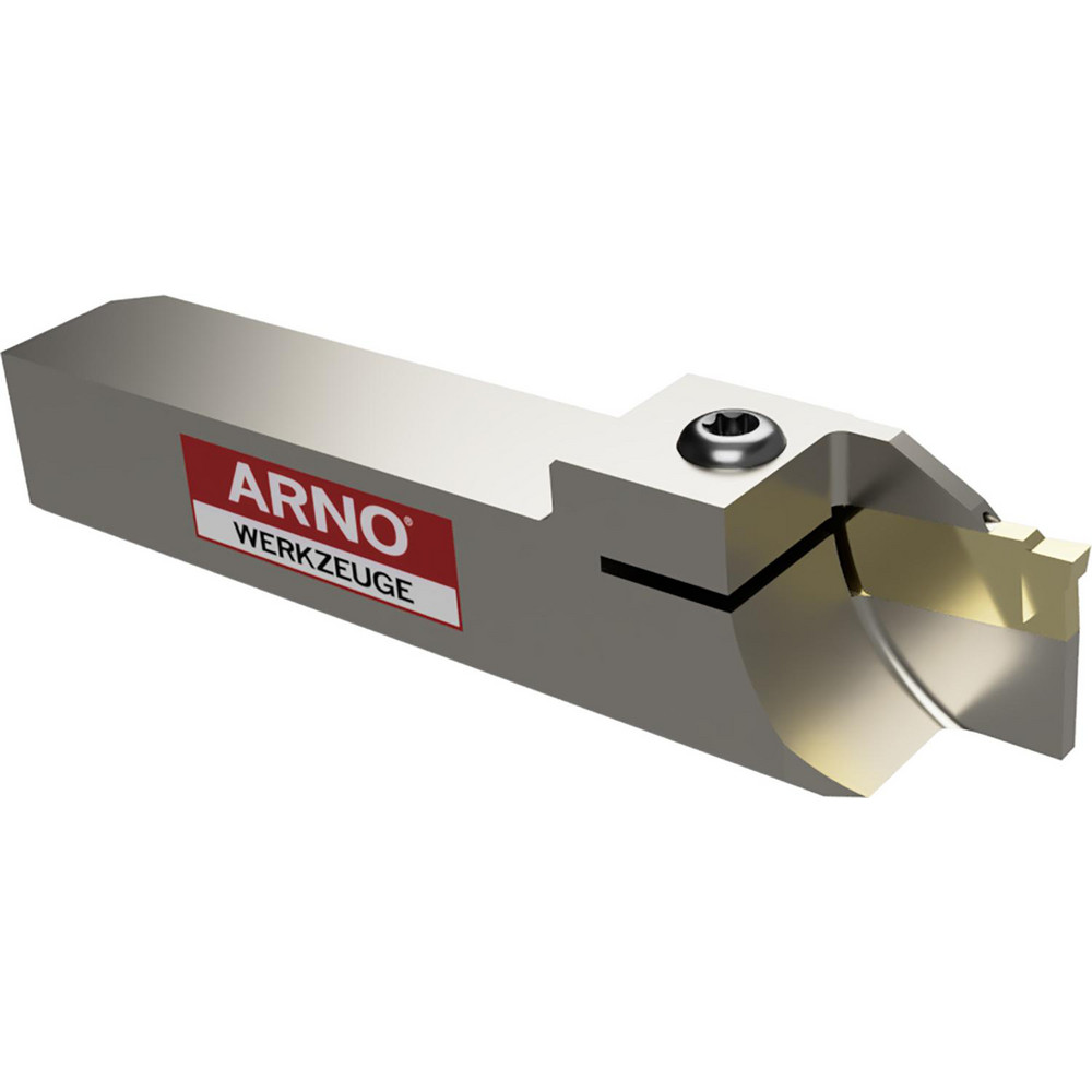 Arno Indexable Cutoff Toolholder: 0.866" Max Depth of Cut, 1.732" Max Workpiece Dia, 0.118" Min Insert Width, Right Hand - 117615