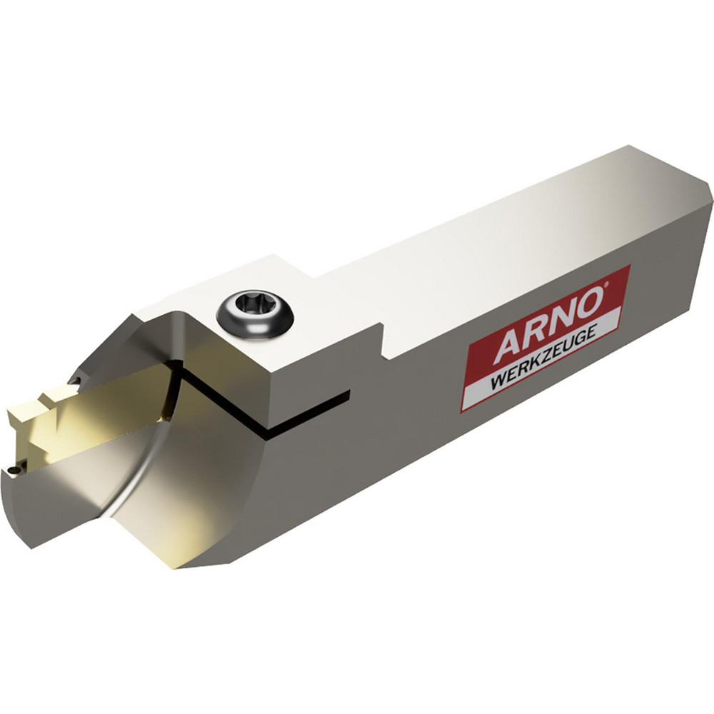Arno Indexable Cutoff Toolholder: 0.866" Max Depth of Cut, 1.732" Max Workpiece Dia, 0.118" Min Insert Width, Right Hand - 117615