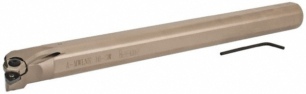 Iscar Indexable Boring Bar: S-MWLNR 16-3W, 1.1800" Min Bore, Right Hand, Steel - 3601345