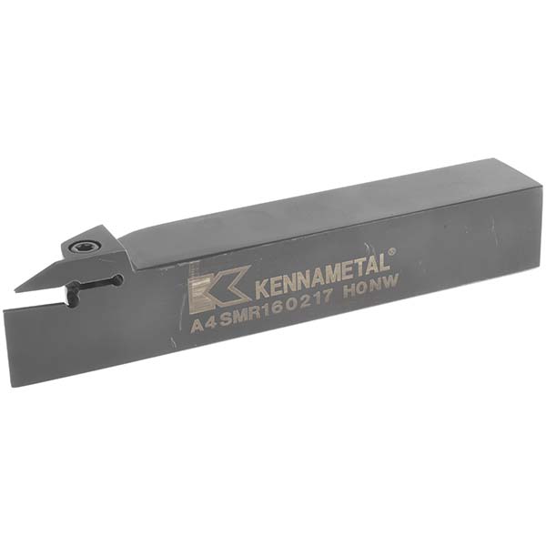 Kennametal Indexable Grooving-Cutoff Toolholder: A4SMR2016K0417, 4 mm Min Groove Width, 17 mm Max Depth of Cut, Right Hand - 2503559