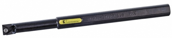 Kennametal Indexable Boring Bar: A16STFPR3, 30.48 mm Min Bore, Right Hand, 25.40 mm Shank Dia, Steel - 1094661