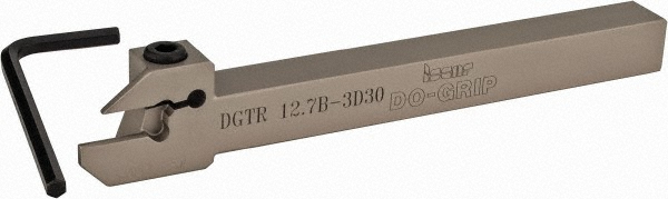 Iscar Indexable Grooving-Cutoff Toolholder: DGTR 19-3, 0.118 to 1/8" Groove Width, Right Hand - 2301286
