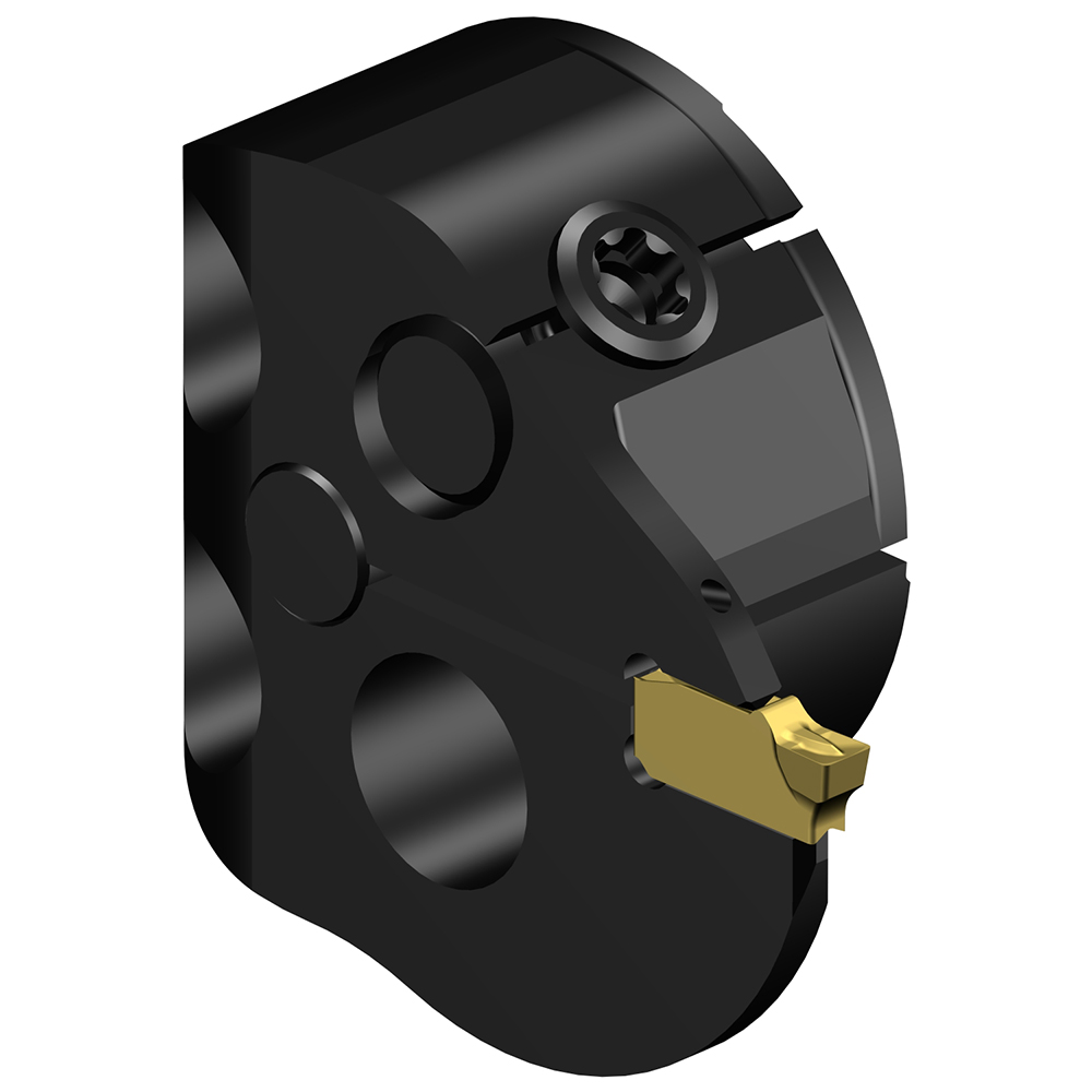 Sandvik Coromant Modular Grooving Head: Right Hand, Cutting Head, System Size 40, Uses QI-N Size J Inserts - 8222622