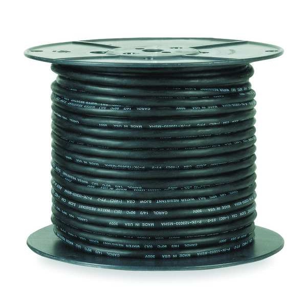 Carol Portable Cord, SJOOW, 16 AWG, 2 C, Black, EPDM Rubber, Stranded, 300V, Indoor/Outdoor - 01312.35T.01
