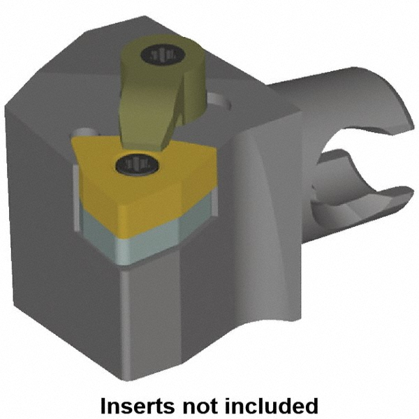 Kennametal Modular Turning & Profiling Head: Size KM20, 25 mm Head Length, Right Hand - 3487538