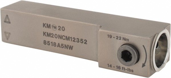Kennametal Modular Turning & Profiling Head: Size KM20, 25 mm Head Length, Right Hand - 3487538