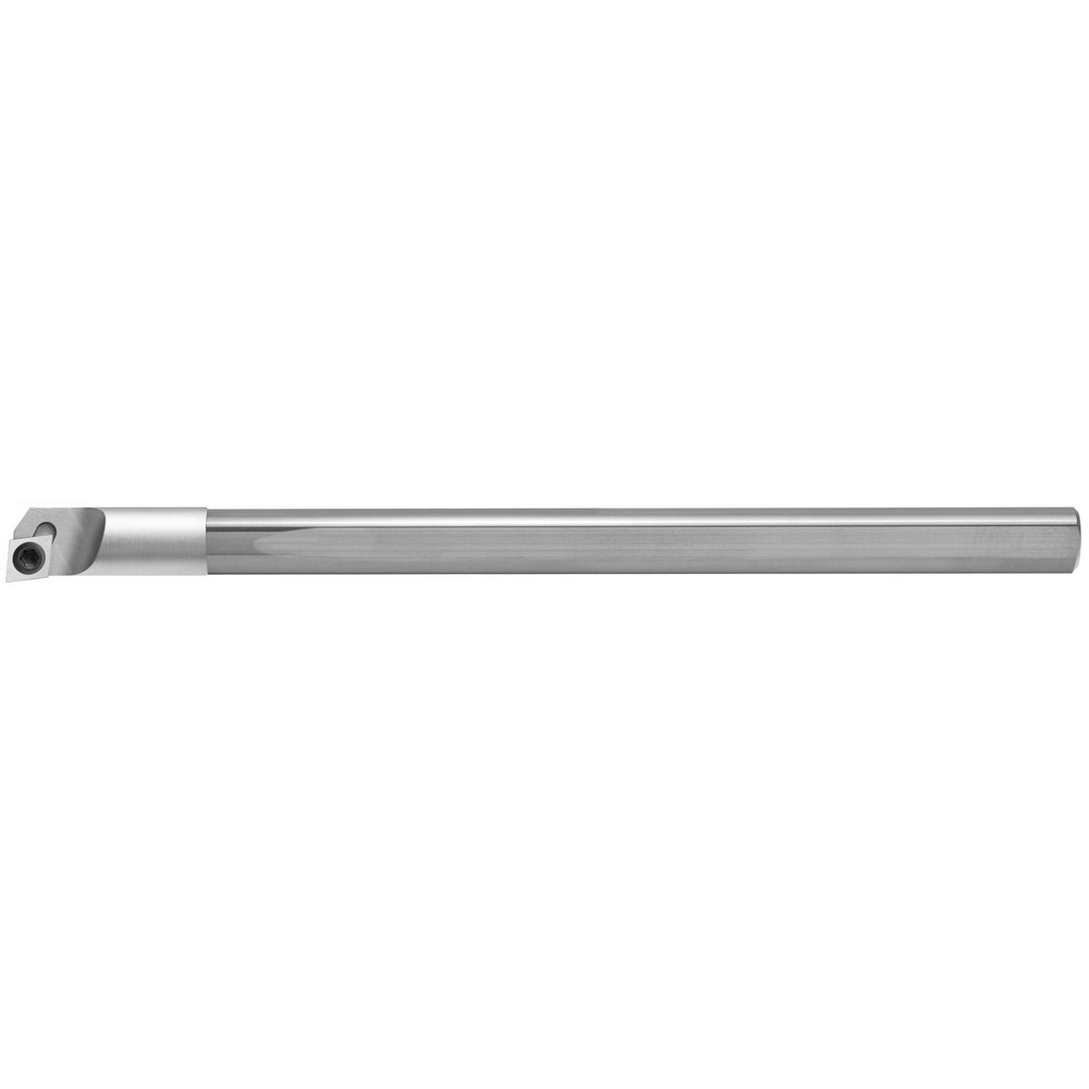 Scientific Cutting Tools Indexable Boring Bar: ADBT375F5R, 0.2200" Min Bore, Right Hand, 5 deg Lead, Solid Carbide (Shank) & Steel (Head) - ADBT375F5R