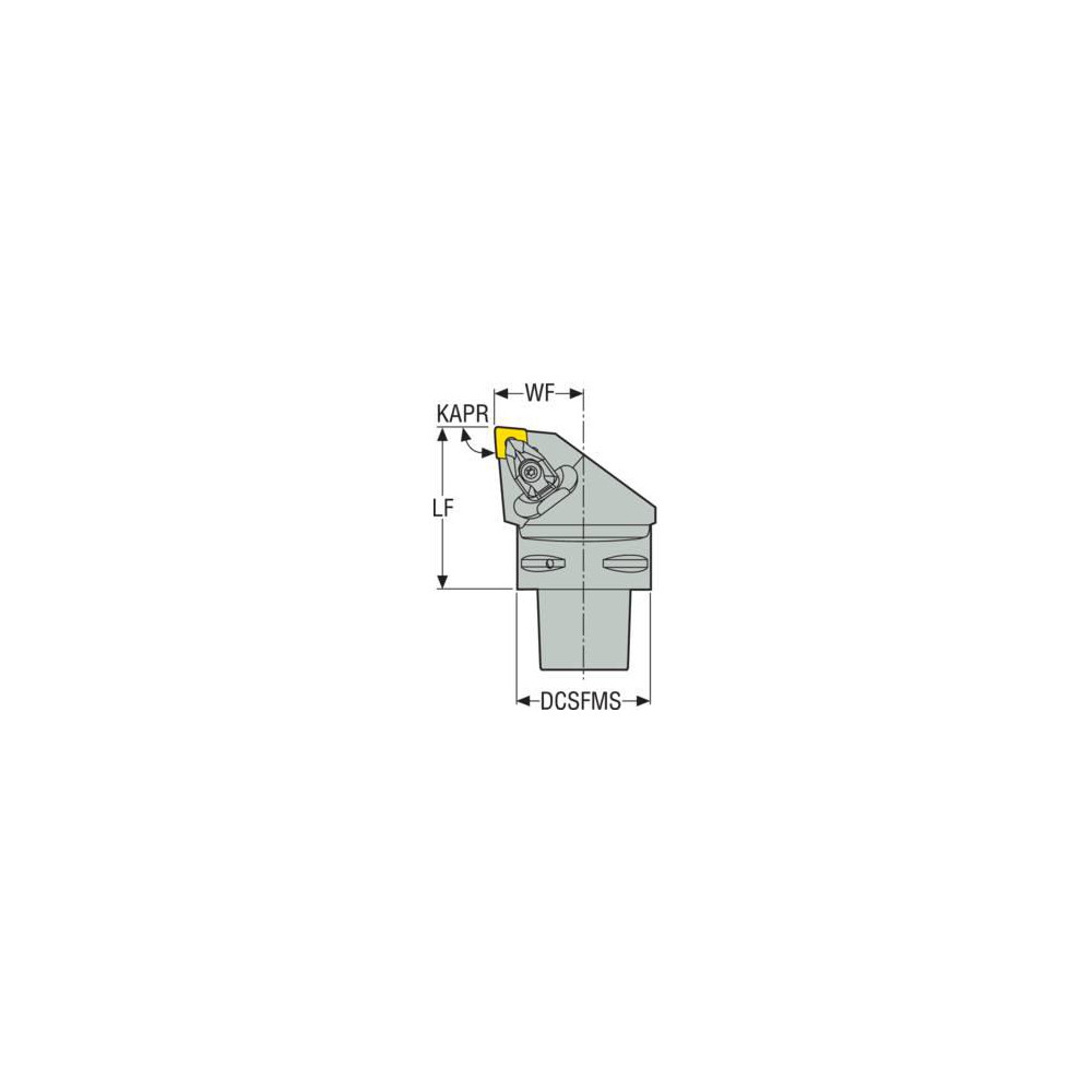 Seco Modular Turning & Profiling Head: Size C4, 50.04 mm Head Length, External, Right Hand - 02587838