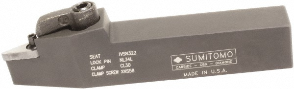 Seco Indexable Turning Toolholder: PROON-20-8, 90.0 deg Lead Angle, Pin - 00015030