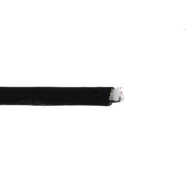 Zoro Select Portable Cord, SJOOW, 18 AWG, 2 C, Black, Rubber, Stranded, 300V, Indoor/Outdoor - E3627