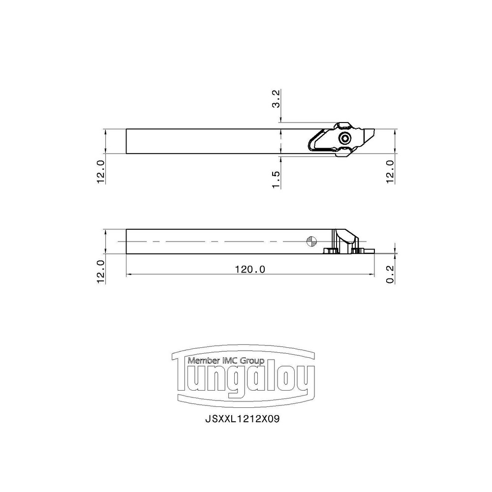 Tungaloy Indexable Boring Bar: A06G-SCLCR04-D070, 7.00 mm Min Bore, Right Hand, 6.00 mm Shank Dia, 95 deg Lead, Steel (Shank) - 6862227