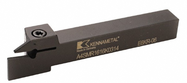 Kennametal Indexable Grooving-Cutoff Toolholder: A4SML160317, 3 mm Min Groove Width, 17 mm Max Depth of Cut, Left Hand - 1953182