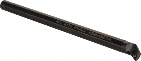 Walter Indexable Boring Bar: A10R-SVUBL2, 0.8500" Min Bore, Left Hand, 93 deg Lead, Steel - 5364743