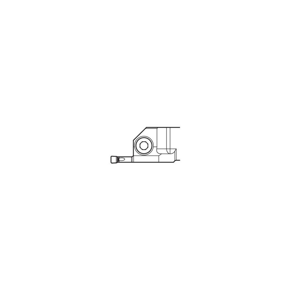 Seco Indexable Grooving Toolholder: CFMR 100 05DJET, External, Right Hand - 02722356