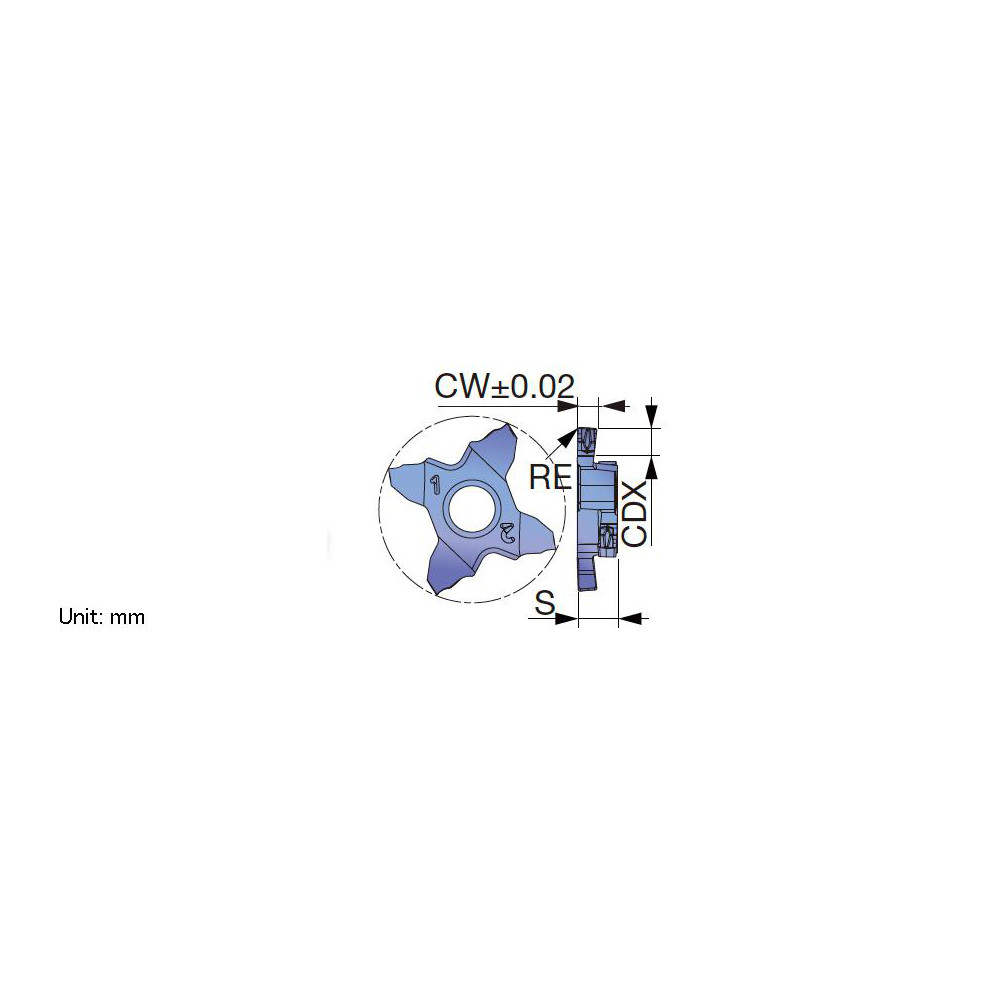 Tungaloy Indexable Grooving Toolholder: STCR12-18, External, Right Hand - 6734570