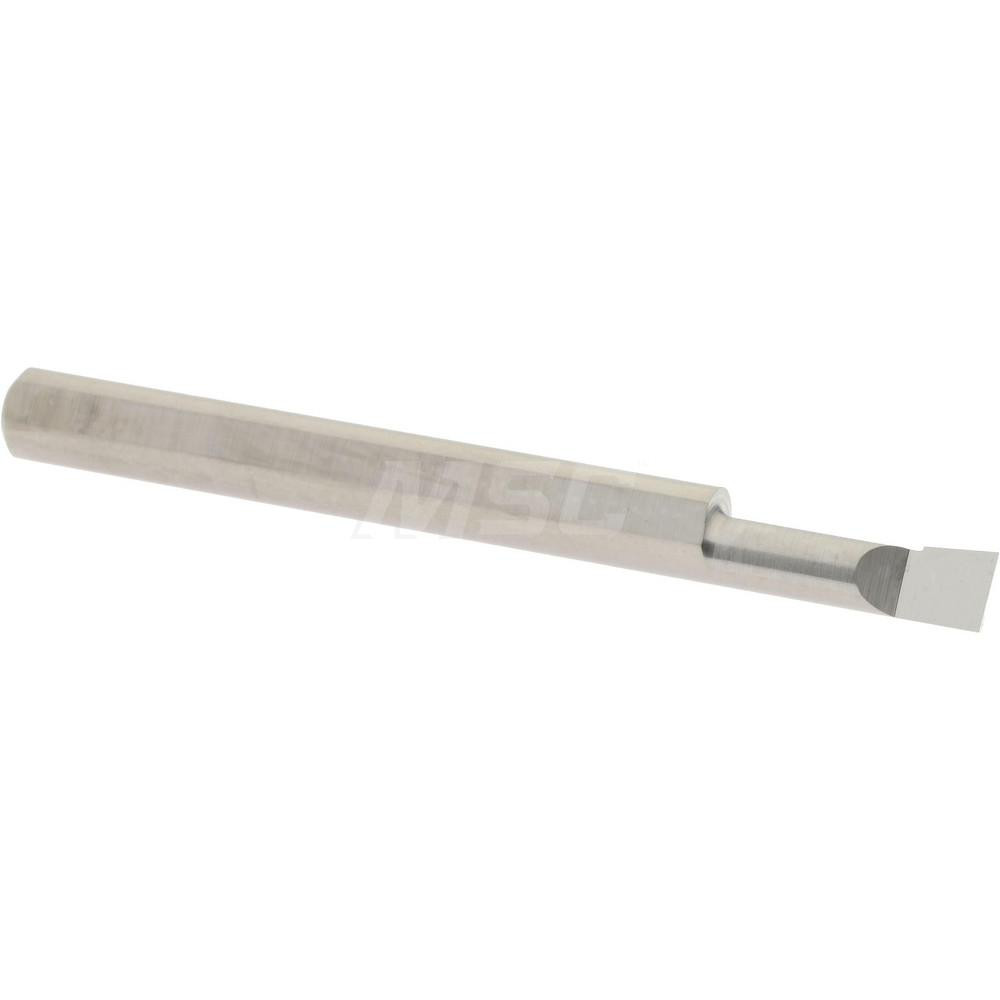 Hertel Indexable Boring Bar: A32MCLNL4 2", 2.4000" Min Bore, Left Hand, -5 deg Lead, Steel - 7000014