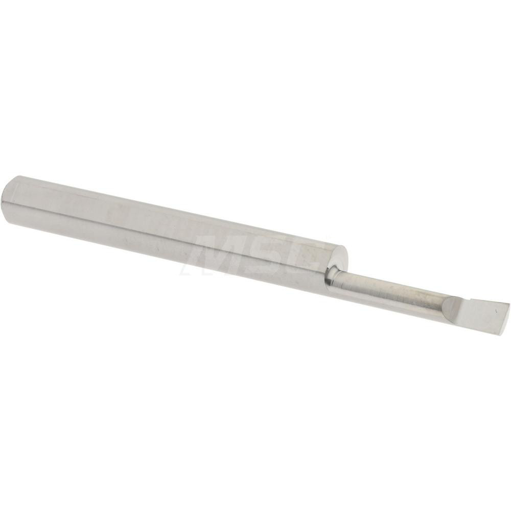 Hertel Indexable Boring Bar: A32MCLNL4 2", 2.4000" Min Bore, Left Hand, -5 deg Lead, Steel - 7000014
