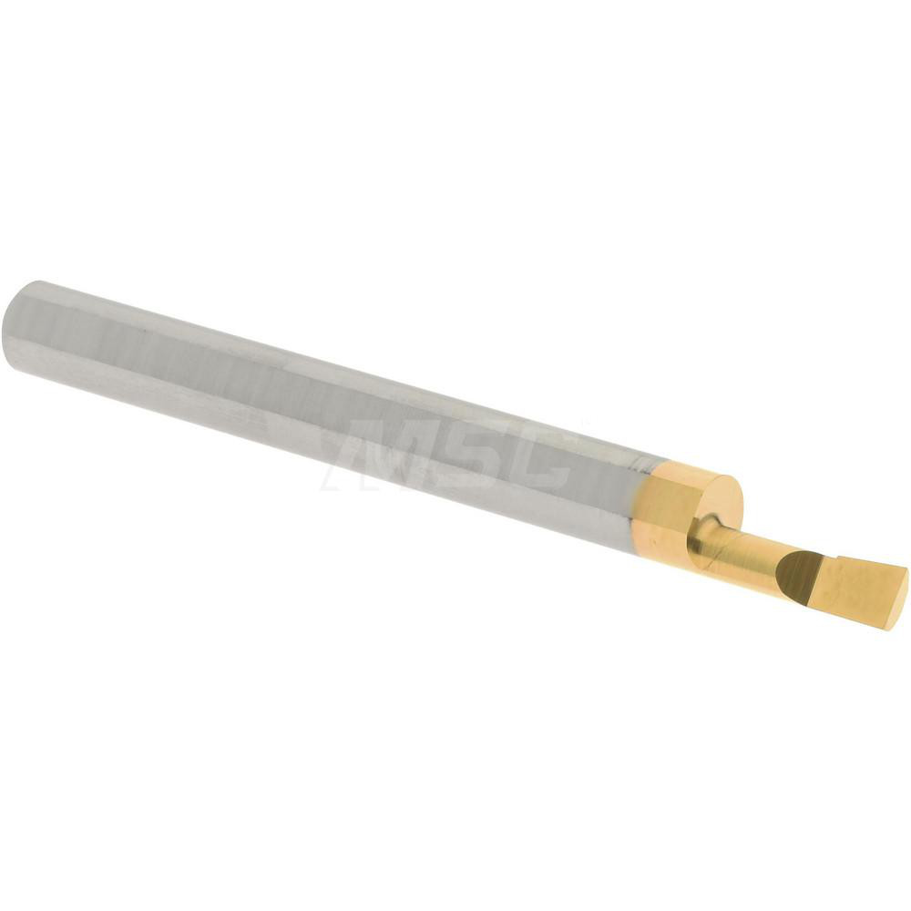 Hertel Indexable Boring Bar: A32MCLNL4 2", 2.4000" Min Bore, Left Hand, -5 deg Lead, Steel - 7000014