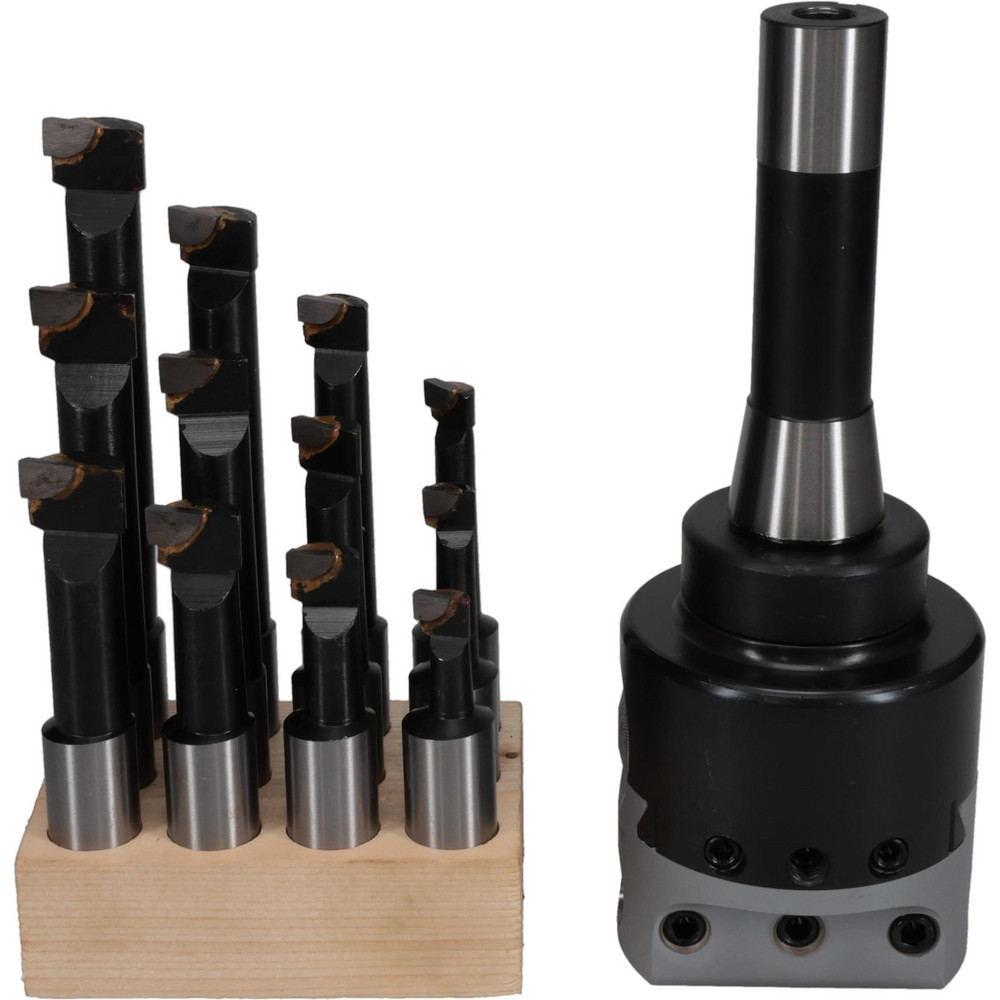 Iscar 1-1/2" Max Bore, 0.2362" Min Bore Smallest Bar, 0.6299" Min Bore Largest Bar, Indexable Boring Bar Set - 2860073