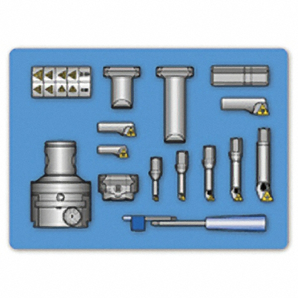 Iscar 1-1/2" Max Bore, 0.2362" Min Bore Smallest Bar, 0.6299" Min Bore Largest Bar, Indexable Boring Bar Set - 2860073