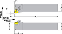 Dorian Tool Indexable Boring Bar: S32V-MDUNL-4, 3.0000" Min Bore, Left Hand, 3 deg Lead, Steel - 73310155083