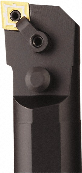 Dorian Tool Indexable Boring Bar: S32V-MDUNL-4, 3.0000" Min Bore, Left Hand, 3 deg Lead, Steel - 73310155083