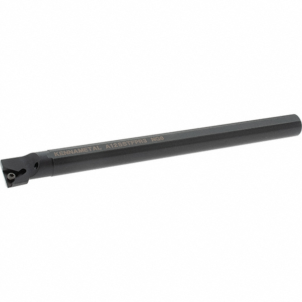 Kennametal Indexable Boring Bar: L12R-STFPR3, 0.9300" Min Bore, Right Hand, Heavy Metal - 3331082